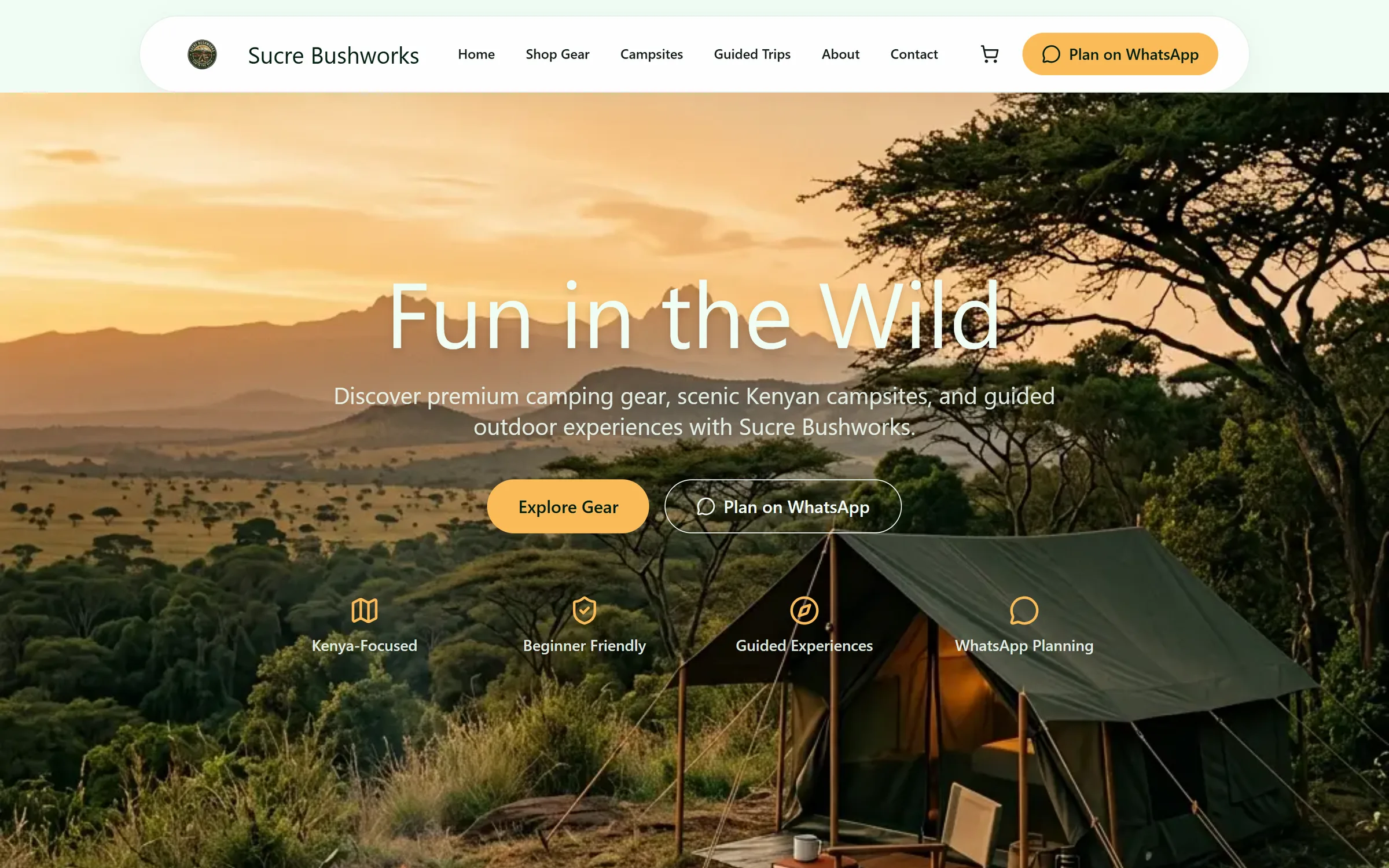 Sucre Bushworks outdoor adventure portal