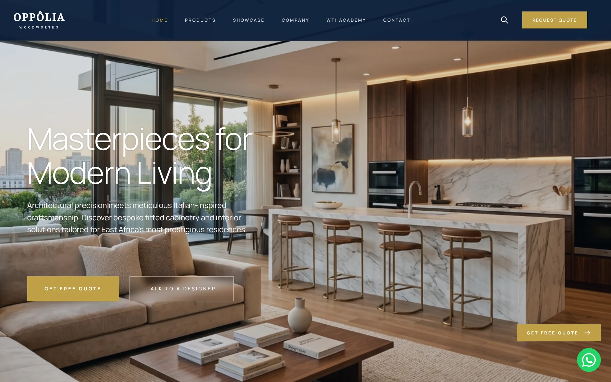 Oppolia desktop portfolio showcase